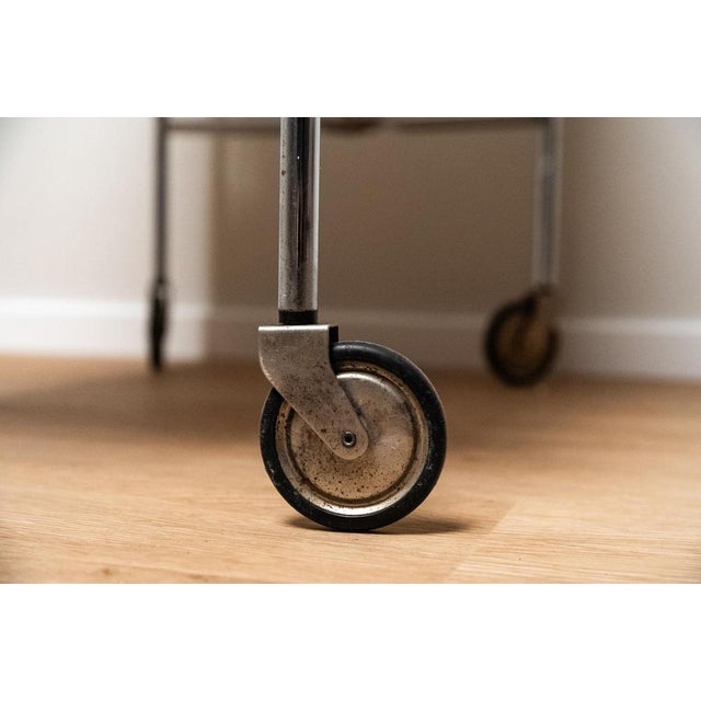 1970s Plastic and Chrome Metal Bar or Food Cart, 1970s For Sale - Image 5 of 11