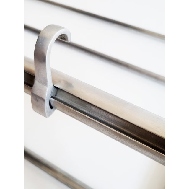 Silver Art Deco Wall Rack, 1930s For Sale - Image 8 of 13