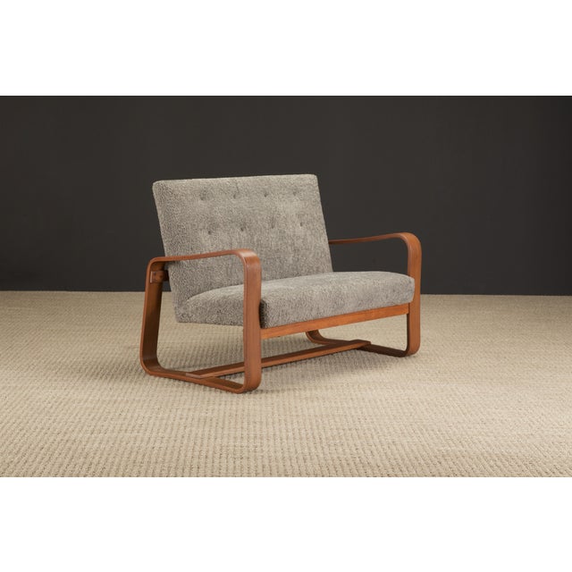 Restored Living Room Suite by Giuseppe Pagano for Bocconi University, c 1940s - Set of 5 For Sale - Image 12 of 12