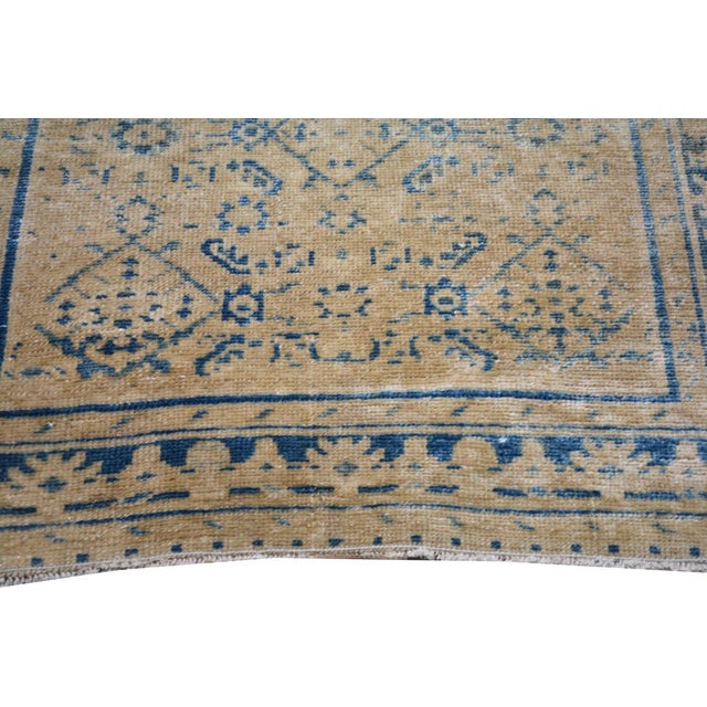 1950s Vintage Turkish Hand Knotted Wool Rug, 2'8''x13' For Sale - Image 5 of 5