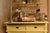 Yellow Wood Buffet with Yellow Glass Shelves, 1850 For Sale - Image 3 of 18