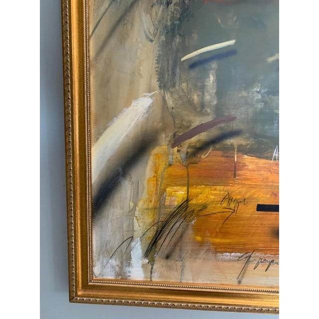 The Jørgen Waring (1938-2022) Oil on Board Mixed Abstract Painting '83 For Sale In Naples, FL - Image 6 of 9