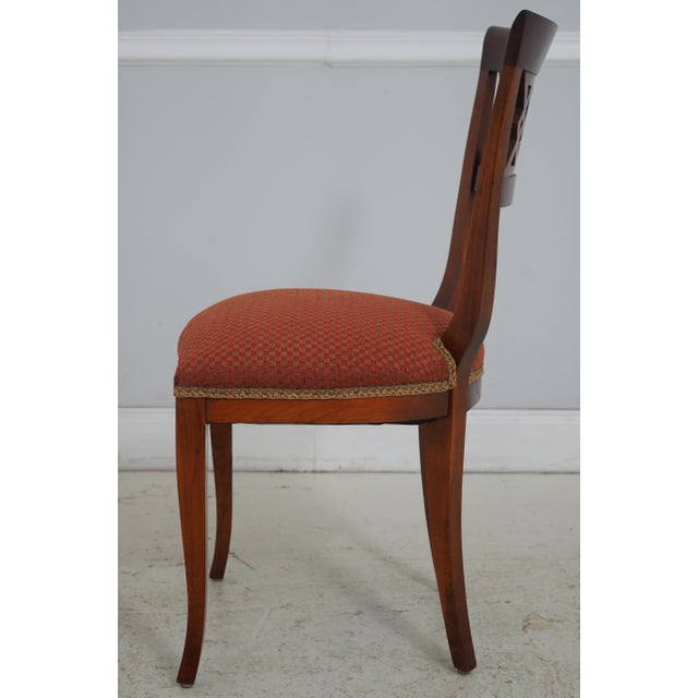 Set of 6 Italian Svevo Neoclassical Dining Room Chairs For Sale - Image 4 of 18