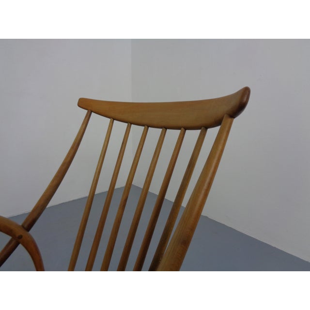 IW3 Rocking Chair by Illum Wikkelsø for Niels Eilersen, Denmark, 1950s For Sale - Image 18 of 18
