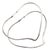 Sterling Silver Elsa Peretti for Tiffany & Co. Open Heart Hoop Earrings For Sale