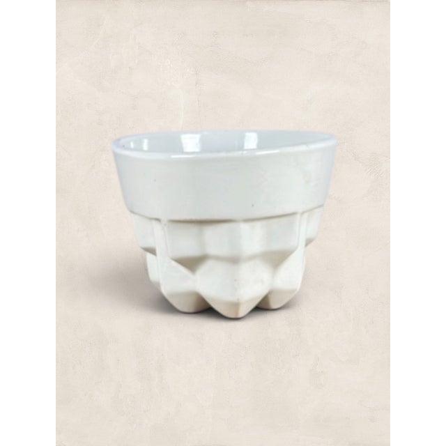Victorian Antique English Victorian Ironstone Savoy Pattern Jelly Mould For Sale - Image 3 of 8