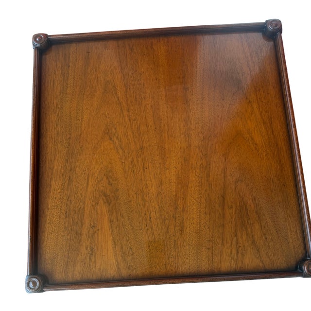 1960's Mid Century Kittinger Walnut Two-Tier Side Tables - A Pair For Sale - Image 10 of 13