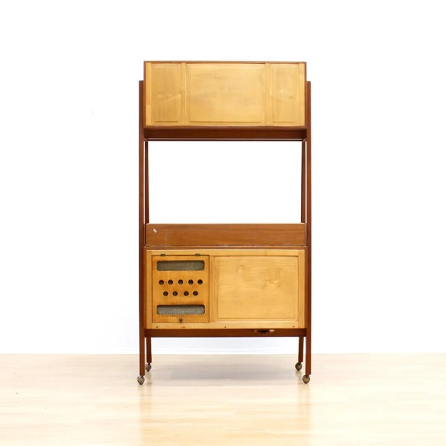 Vintage 1960s Custom Made Hifi Record Player Cabinet For Sale - Image 11 of 11