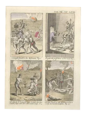 Funeral Ceremonies among the Mexicans and Venezuelans - by G. Pivati - 1746/1751 1746-1751