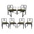 Restored Black Lacquer Dining Chairs by Michael Taylor for Baker - Set of 6 For Sale