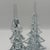 Vintage Crystal Clear Glass Christmas Trees - A Pair For Sale In Richmond - Image 6 of 12