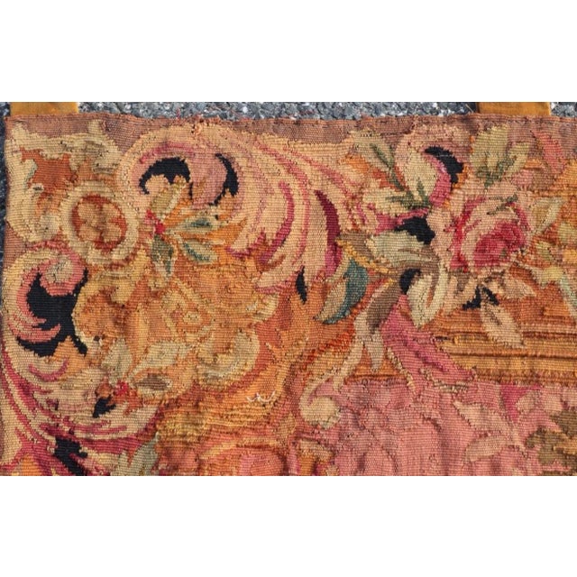 Late 19th Century French Aubusson Pastoral Tapestry With Figures and Floral Border For Sale - Image 9 of 12