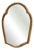 Antique Baroque Gilded Wooden Mirror Pitted Glass, 1920s For Sale