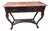 French Empire Style Console Table With Red Marble Top & Two Drawers For Sale
