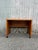 1970s Danish Modern Teak Writing Desk With Finished Back on Castor Wheels For Sale - Image 5 of 13