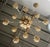 1930s Italian (12) Light Painted & Parcel Gilt Chandelier For Sale - Image 5 of 11