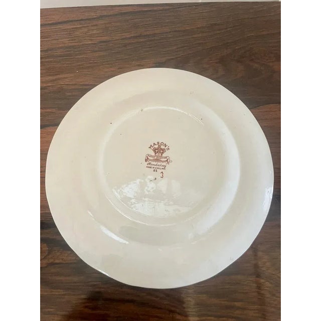 Hand Painted Masons Ironstone Plates, 1920s, Set of 2 For Sale - Image 10 of 12