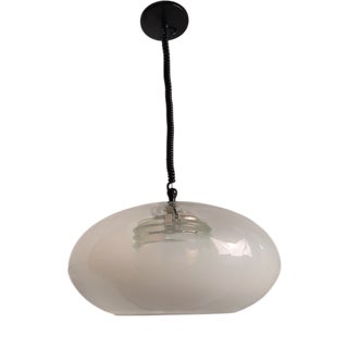 Model 2119 Chandelier with Shaded Glass by Gino Sarfatti for Arteluce, 1960s For Sale