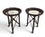 Traditional Maitland Smith Regency Leather & Iron Side Tables, a Pair For Sale - Image 3 of 8