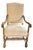 Vintage French Country Shield-Back Accent Chair – Pristine Condition For Sale