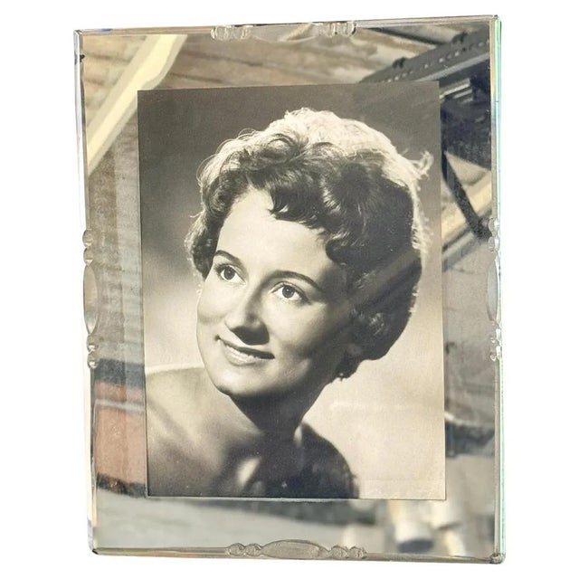 Art Deco Picture Frame in Bevelded Mirror, 1930s For Sale - Image 4 of 11