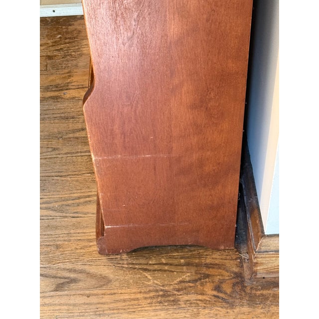 Mid 20th Century Cushman Russet Solid Maple Open Bookcase No. 3-77 Mid-Century For Sale - Image 9 of 9