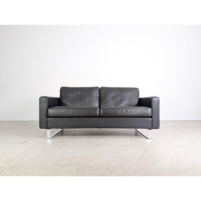 Postmodern Conseta Two-Seater Sofa in Leather from Cor For Sale - Image 3 of 11