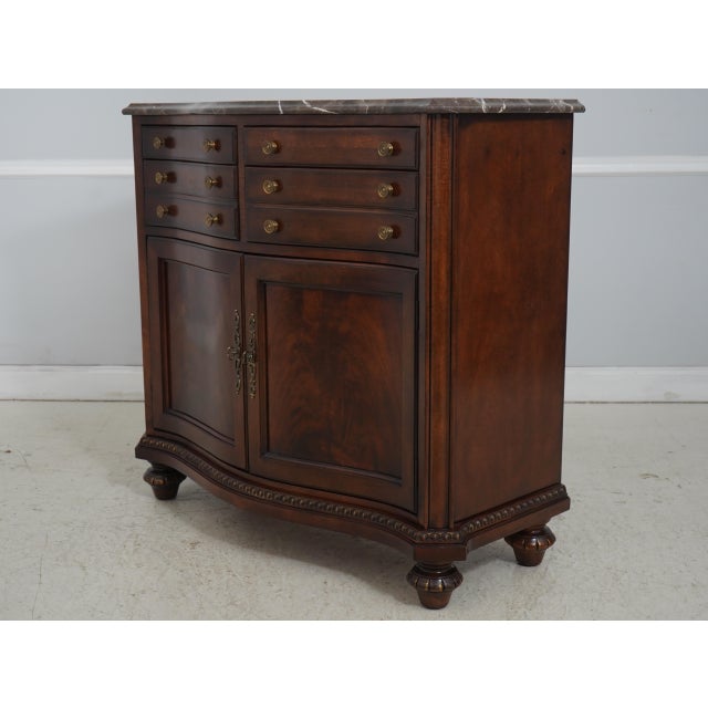 Age: Approx: 20 Years Old Details: Dovetailed Drawer Construction Quality Construction Felt Lined Drawers Curved Figural...