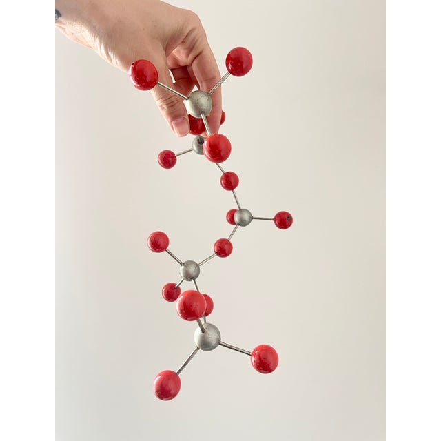 Vintage Atomic Age Molecular Model with Bakelite Balls, Former Czechoslovakia, 1950s For Sale - Image 6 of 12