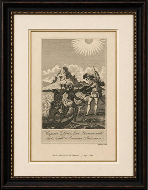 Patrick Maguire, Captain Davis's First Interview with the North American Indians, 1815, Engraving