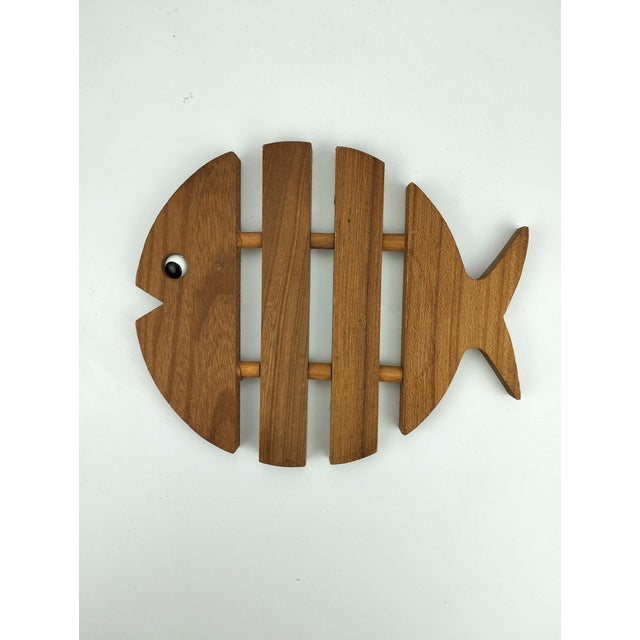 Mid-Century Modern Mid-Century Modern Fish-Shaped Coasters in Teak, 1960s, Set of 8 For Sale - Image 3 of 10