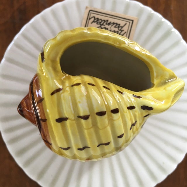 Vintage Fitz & Floyd Ceramic Shell Box For Sale - Image 11 of 12