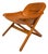 Scandinavian Modern Leather and Beech Wood Armchair / Lounge Chair by Göte Möbler, Sweden, C. 1970's For Sale
