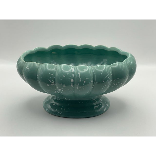 Mid 20th Century Mid 20th Century Speckled Ceramic Planter For Sale - Image 5 of 7