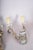 Scrolled Brass Wall Sconces with Crystal Bobeches attributed to Jules Leleu, 1950s, Set of 2 For Sale - Image 6 of 11
