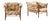 Indra Easy Chairs in Beech, Brass and Leather by Arne Norell, 1970s, Set of 2 For Sale