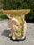 Ceramic Vintage Hand-Painted Crackle Glazed Ceramic Elephant Garden Stool, Signed Mona For Sale - Image 7 of 12