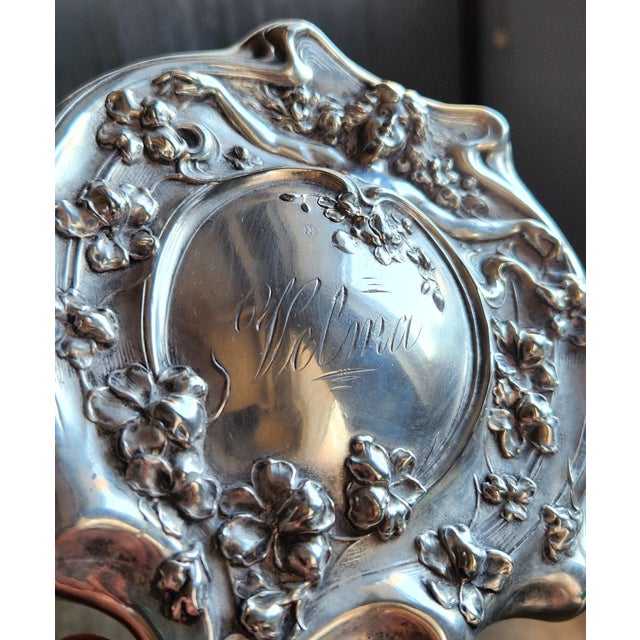 Antique Hand Mirror For Sale - Image 4 of 4