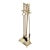 Vintage Ball Head Brass Fireplace Tools Set - Set of 4 For Sale