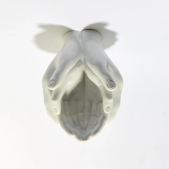 Pop Art Interior Illusions Plus White Helping Hands Wall Mount - 9" long For Sale - Image 3 of 6