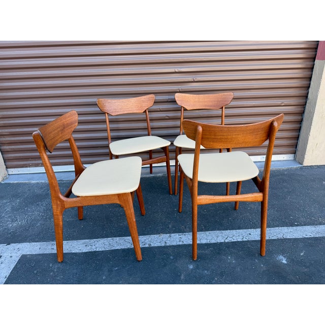 Schionning & Elgaard Vintage Danish Modern Teak Dining Chairs From Schionning and Elgaard For Sale - Image 4 of 5
