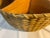Contemporary Handwoven Wooden and Reed Divided Basket For Sale - Image 3 of 8