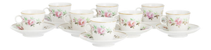 Porcelain Tea Cups and Saucers from Vista Alegre, Set of 16