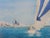Carolyn Finch, Seascape Marine Yacht Racing, Mid Century, Watercolour Painting For Sale - Image 3 of 14