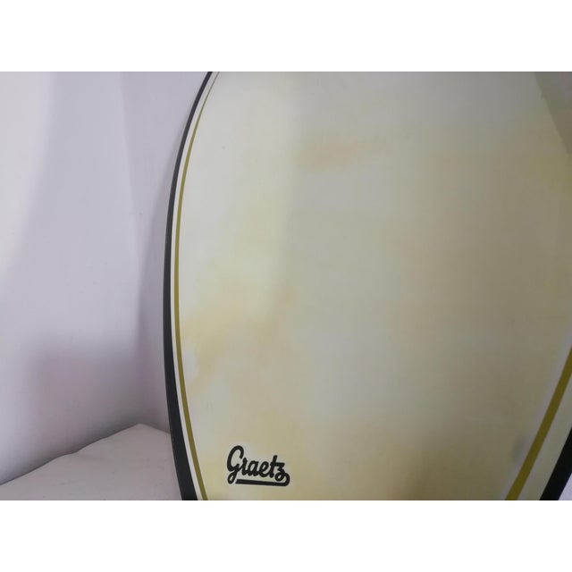 Beautiful Graetz Radio Television advertising mirror with a modern design. Made in Germany by Glasplakate Offenburg,...