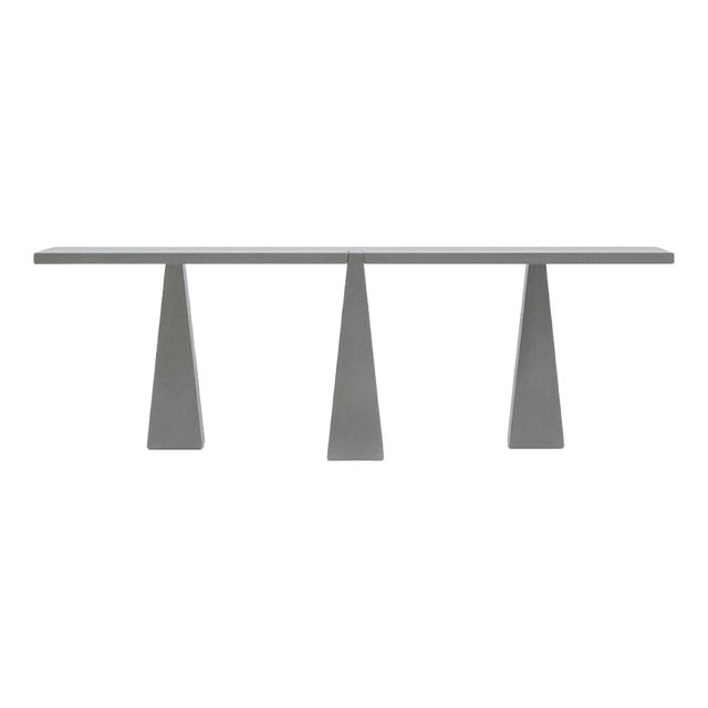 Pietra Serena Console Model Inkas Table by Angelo Mangiarotti for Skipper, 1990s For Sale
