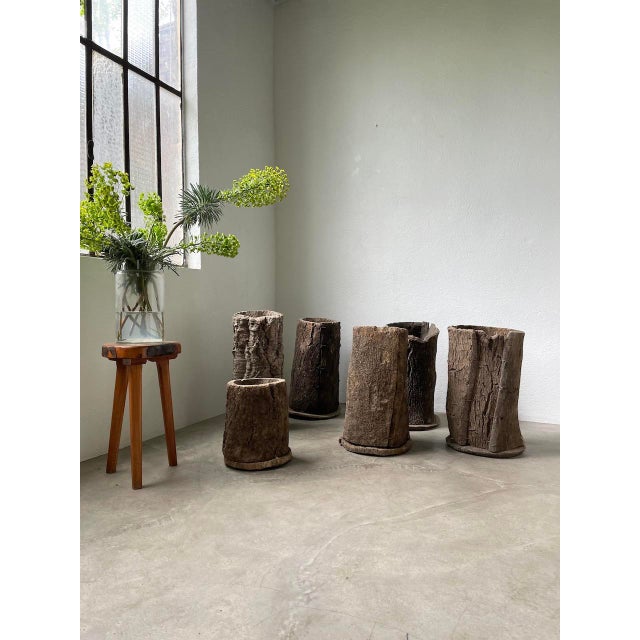 Brutalist Cork Oak Hives, 1950s, Set of 6 For Sale - Image 3 of 18