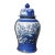 Chinese Handmade Blue & White Porcelain Flower Bird Large Temple Jar For Sale In San Francisco - Image 6 of 6