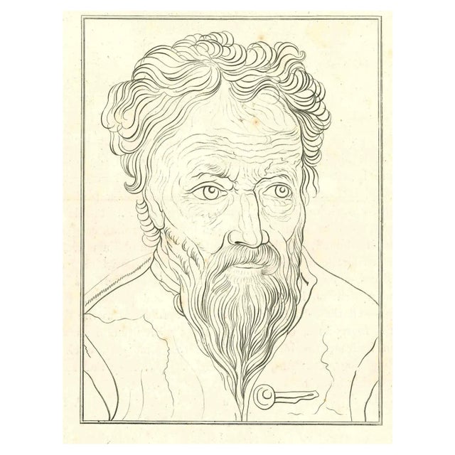 Thomas Holloway, Portrait, Original Etching, 1810 For Sale