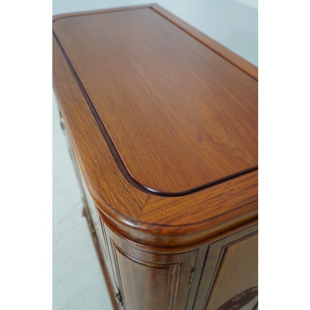 Vintage Chinese Teak Carved Bar Cabinet For Sale In Philadelphia - Image 6 of 12